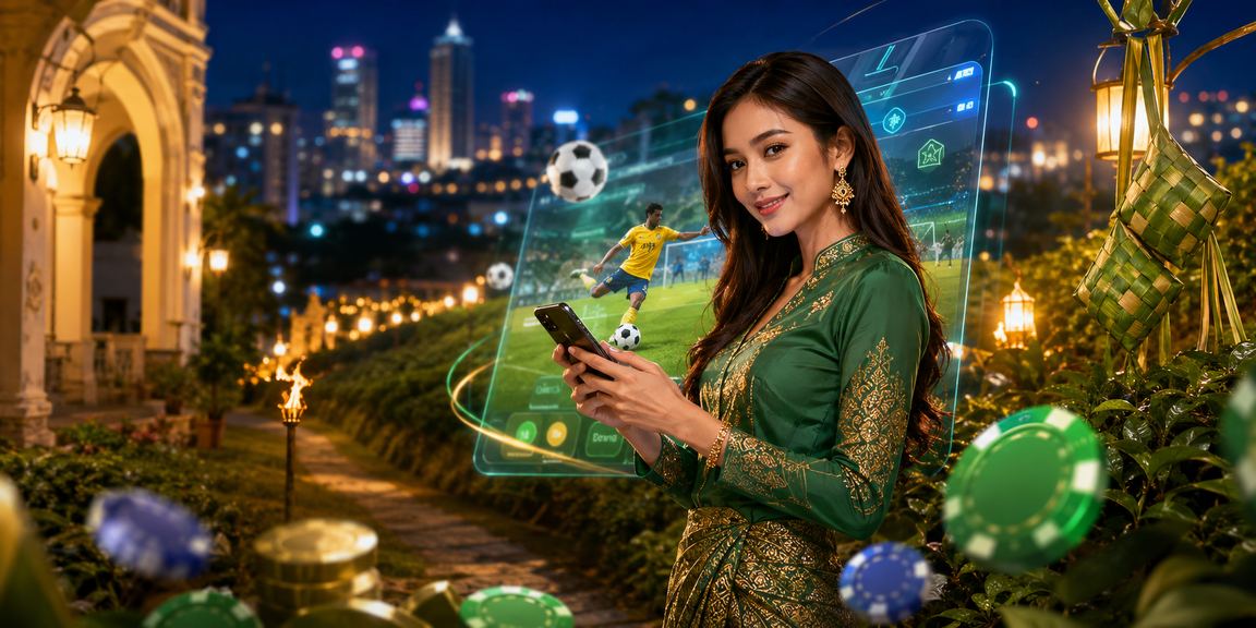 Pengguna Malaysia bertaruh bola sepak dalam suasana Hari Raya di Seremban